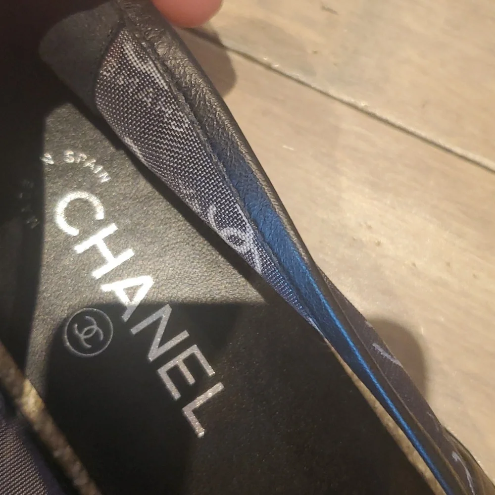 CHANEL Black CC Logo Espadrilles